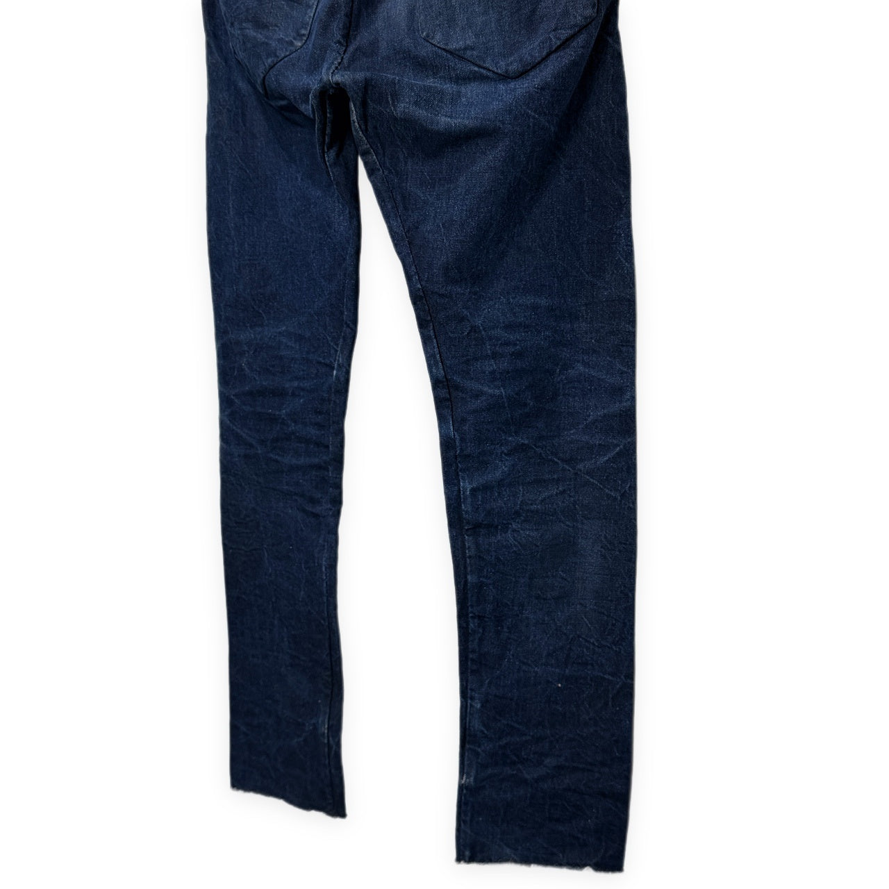 LAYER-0 DENIM 5P PANT インディゴデニムレザーボタン5ポケットパンツ ジーンズ ボトムス Alessio Zero レイヤーゼロ メンズ