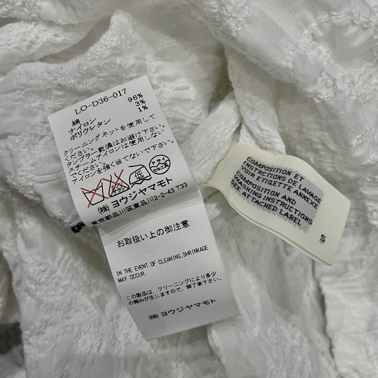 LIMI feu フラワーレースシャーリングガーゼチュニック トップス ブラウス シャツ 花柄 刺繍 ギャザー Yohji Yamamoto リミフゥ ヨウジヤマモト レディース