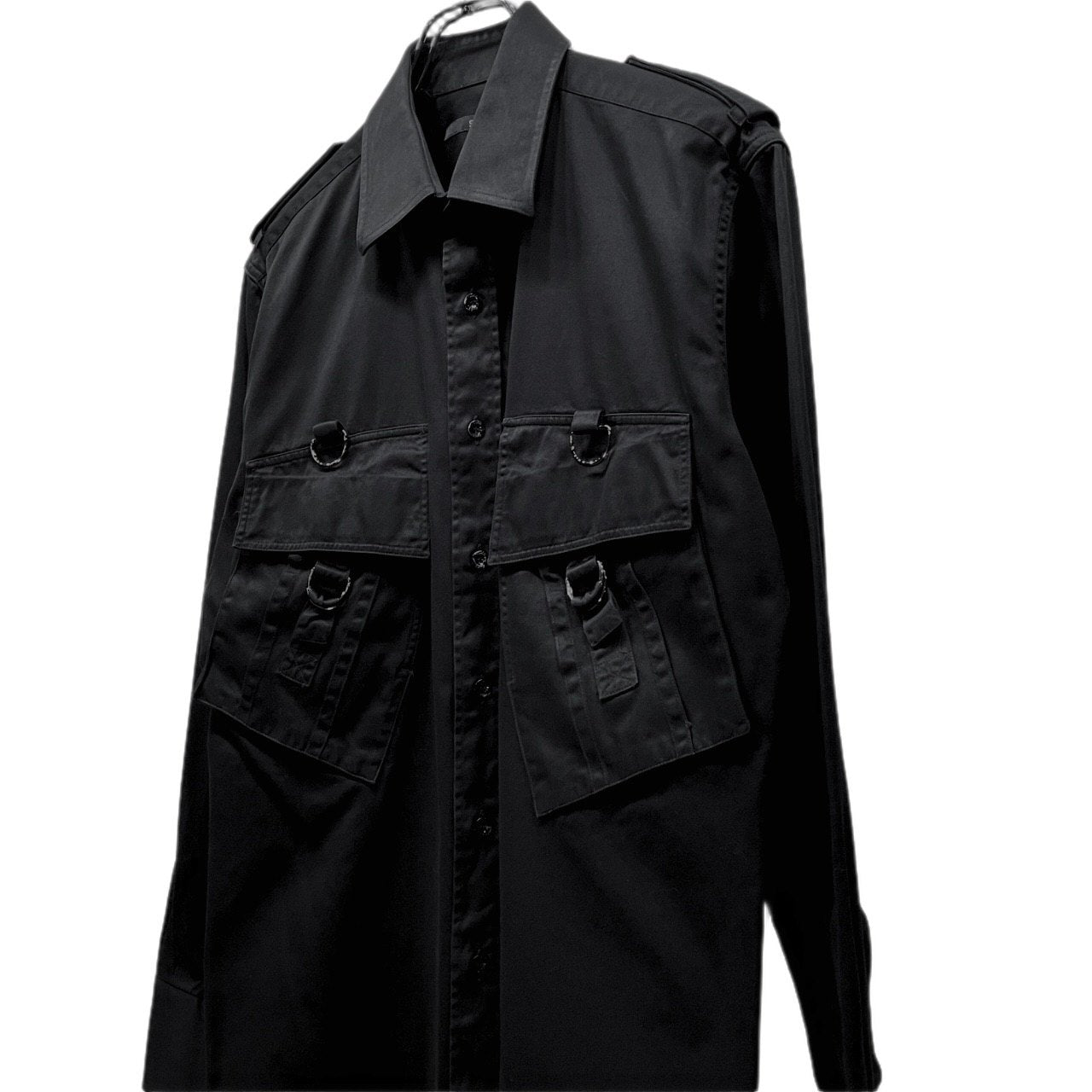GUCCI by TOM FORD 02SS CARGO RING SHIRT カーゴリングダブルベローズポケットシャツ ブラウス トップス Archive グッチ トムフォード メンズ