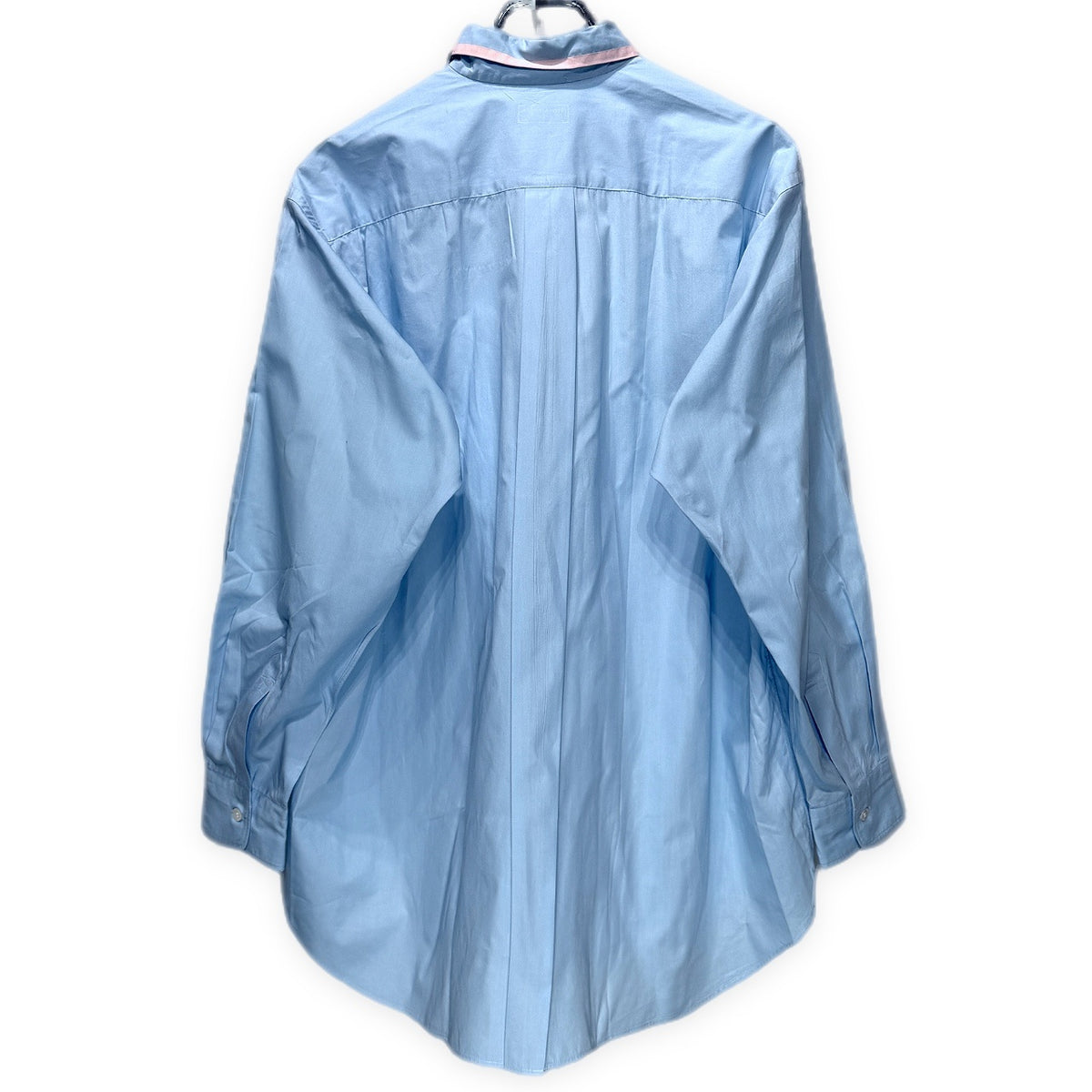 COMME des GARCONS HOMME PLUS 89AW ブロードパールボタンデタッチャブルカラーシャツ ブラウス トップス バンドカラー Archive 80s コムデギャルソンオムプリュス メンズ