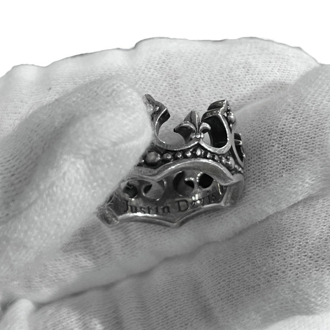 JUSTIN DAVIS PALACE CROWN RING パレスクラウンリング 指輪 アクセサリー シルバー 925 定価41,800円 M 約13号 ジャスティンデイビス メンズ レディース ユニセックス