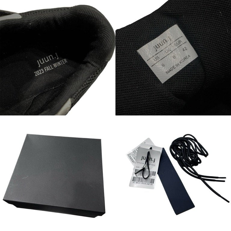Juun.J 23AW Extended Trainer Shoes アタッチメントパーツボリュームソールスニーカー シューズ 靴 クツ レッグカバー 厚底 ダッドスニーカー 定価95,700円 ジュンジー メンズ