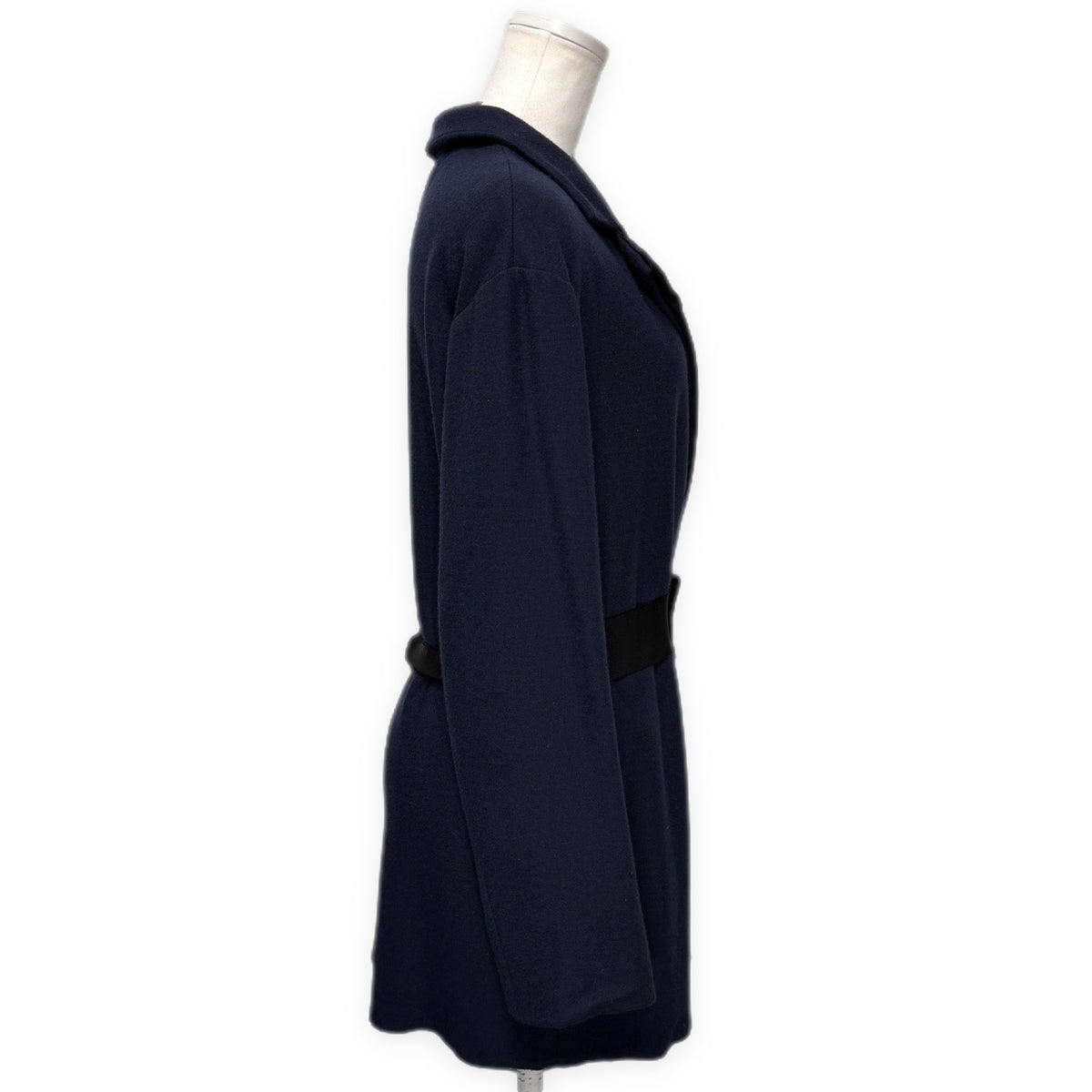 LANVIN ウール切り替えウエストリボンカシュクールジャケット アウター トップス Archive ランバン レディース