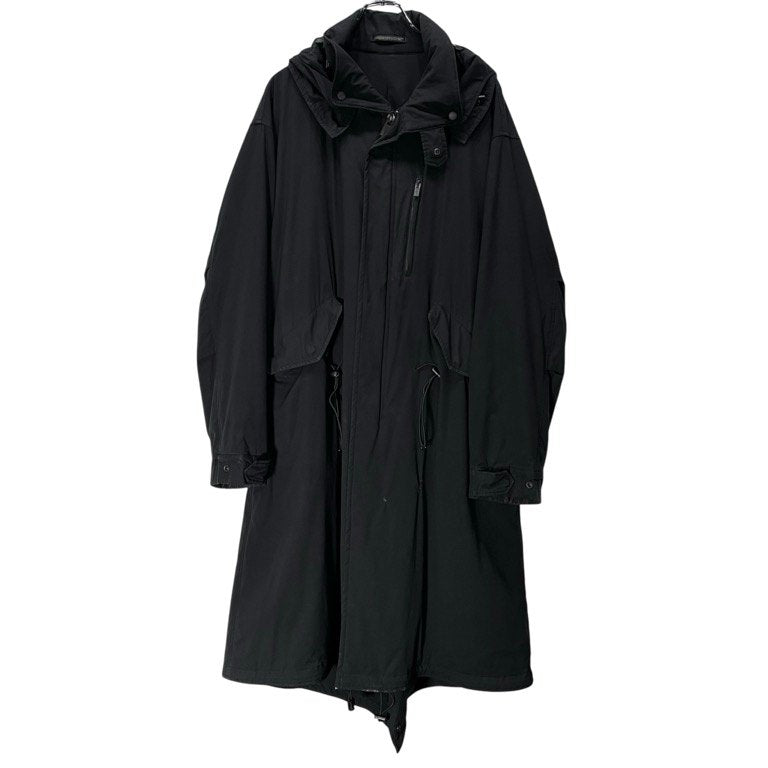 Yohji Yamamoto Pour Homme 20AW Thinsulate Left Piping Pocket Mods Coat I-左胸片玉P付モッズコート ポリエステルタイプライターシンサレートモッズコート ジャケット ブルゾン HR-C10-901 定価151,800円 ヨウジヤマモト