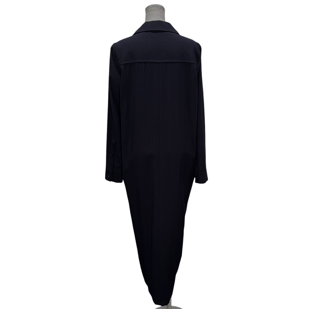 MICHIKO by Y's ウールレーヨンギャバジンオープンカラープルオーバーロングシャツワンピース トップス アウター Yohji Yamamoto Femme ミチコ バイ ワイス ヨウジヤマモトファム レディース