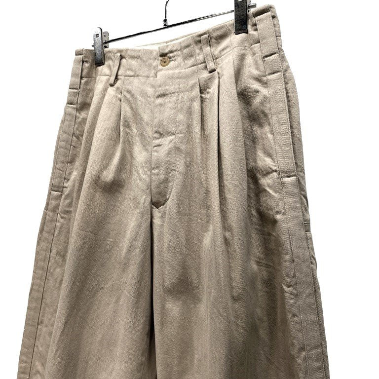 Y's for men サイドライン3タックワイドテーパードパンツ 脇テープ 側章 極太 ボトムス Archive 90s ヨウジヤマモトプールオム ワイズフォーメン メンズ