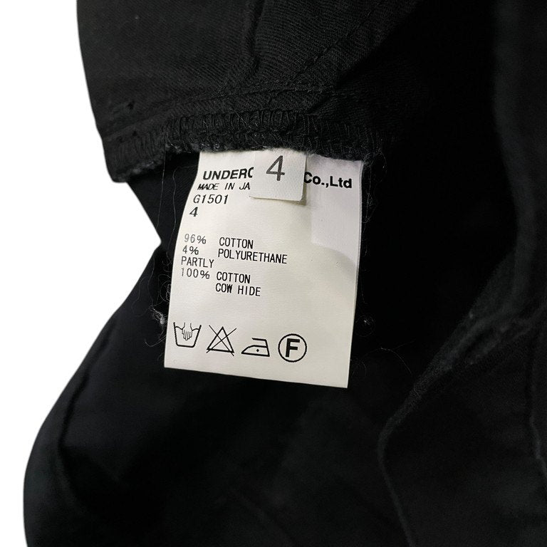 UNDERCOVER 11SS ストレッチコットンフロントベルトスリムパンツ Archive Underman期 G1501 スキニー ボトムス アンダーカバー メンズ