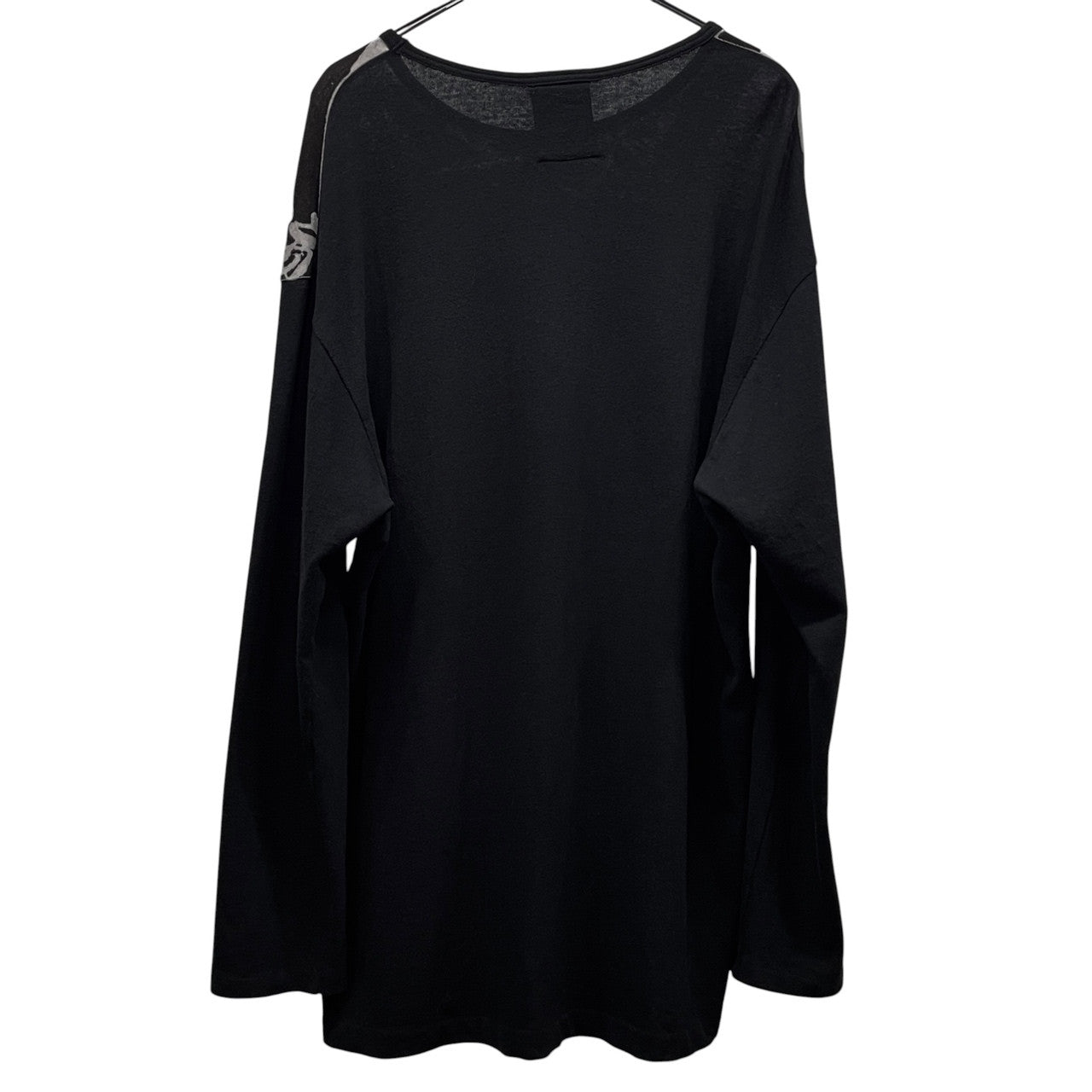 Yohji Yamamoto Pour Homme 20AW 漢字プリントコットンウールニットセーター トップス BLACK Scandal ヨウジヤマモトプールオム メンズ