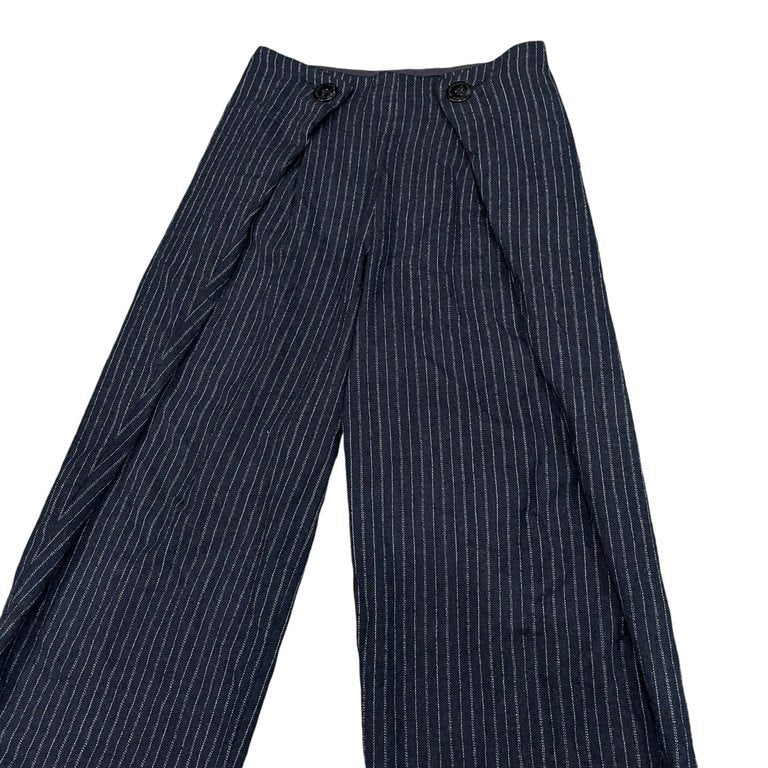 Vivienne Westwood ANGLOMANIA ウールストライプフランネルサイドダブルラップパンツ ボトムス ヴィヴィアンウエストウッド アングロマニア メンズ レディース ユニセックス