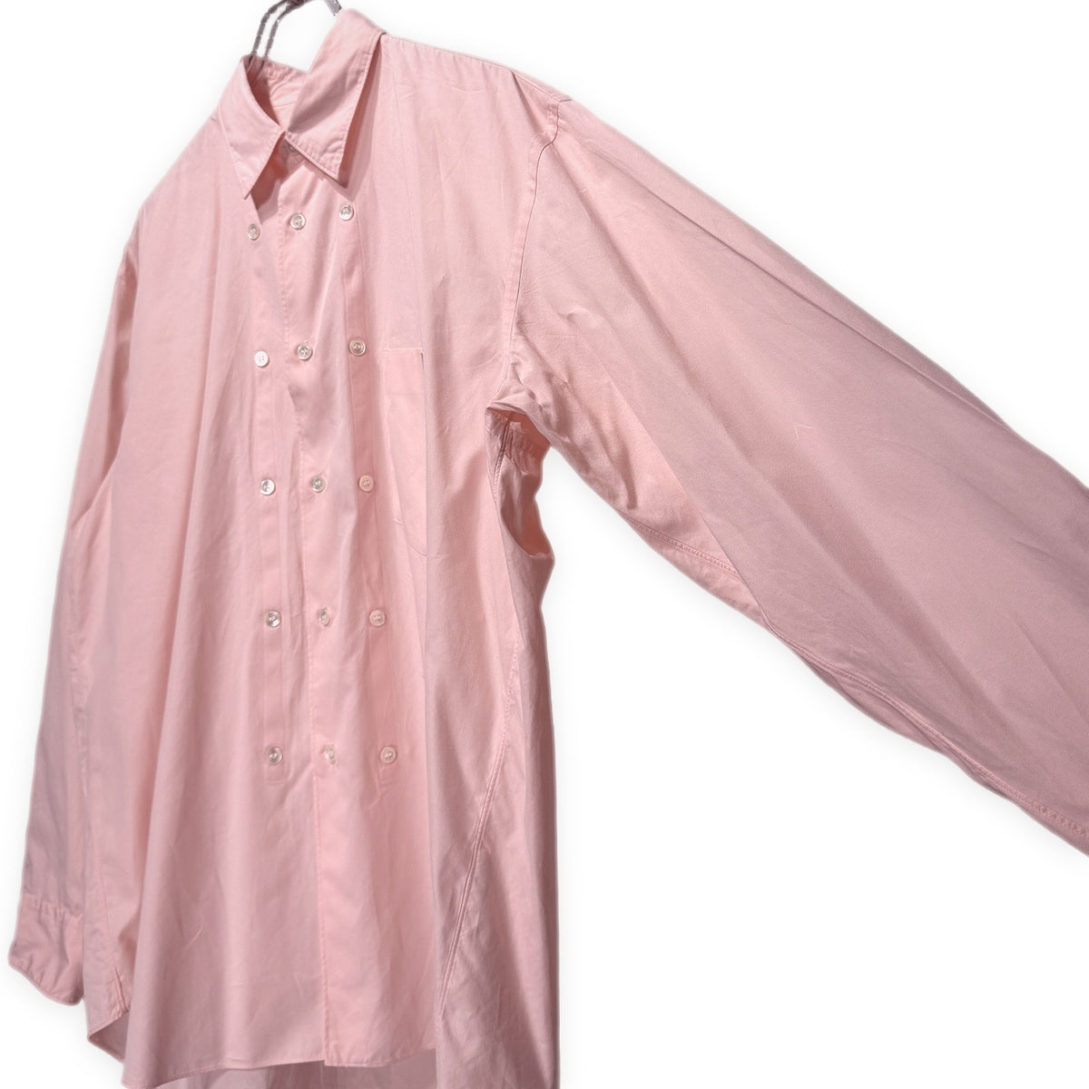 COMME des GARCONS HOMME PLUS 91SS コットンブロードマルチボタンデザインオーバーサイズボックスシルエットシャツ ブラウス トップス Archive 90s コムデギャルソンオムプリュス メンズ