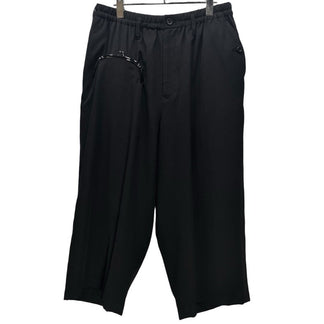 Yohji Yamamoto Pour Homme REPLICA 91SS ウールギャバジンがま口ポケットクロップドパンツ 鞄 カバン ボトムス 18SS 復刻 Archive 90s ヨウジヤマモトプールオム メンズ