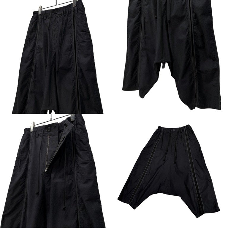 Yohji Yamamoto Pour Homme 16SS コットンギャバジンパイピングストライプセットアップスーツ LOOK1 縦線 切替 Archive テーラードジャケット サルエルパンツ ヨウジヤマモトプールオム メンズ