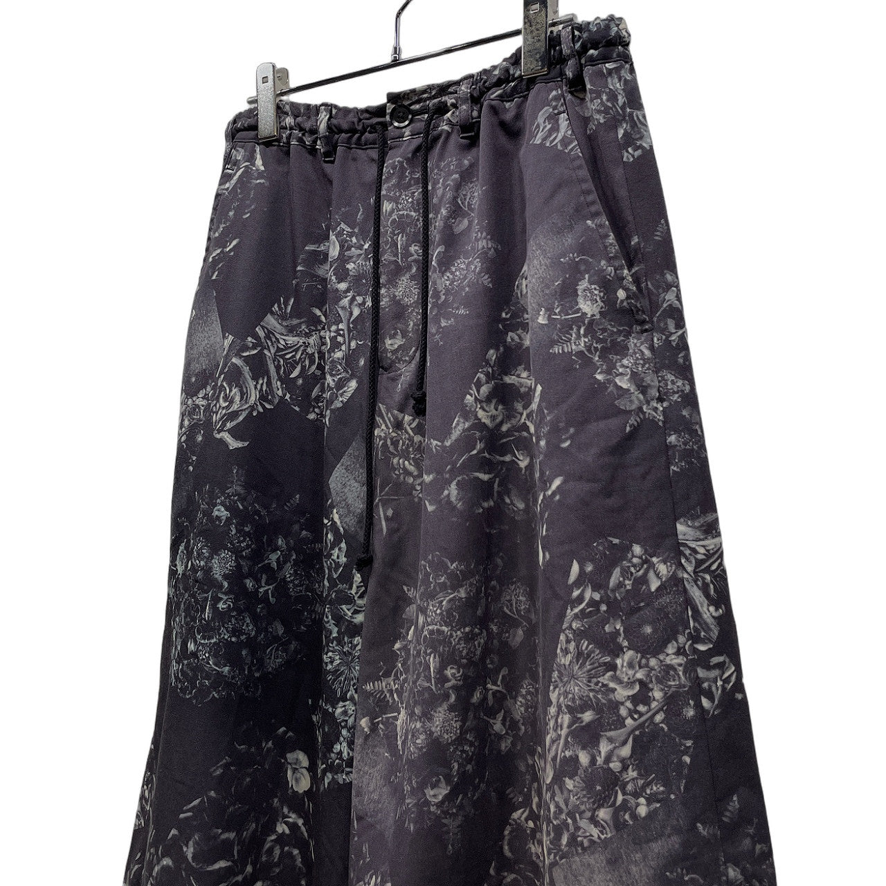 Ground Y 18SS Nicolai Bergmann フラワープリントサルエルワイドハーフパンツ ボトムス 花 Yohji Yamamoto グラウンドワイ ヨウジヤマモト ニコライバーグマン メンズ レディース ユニセックス