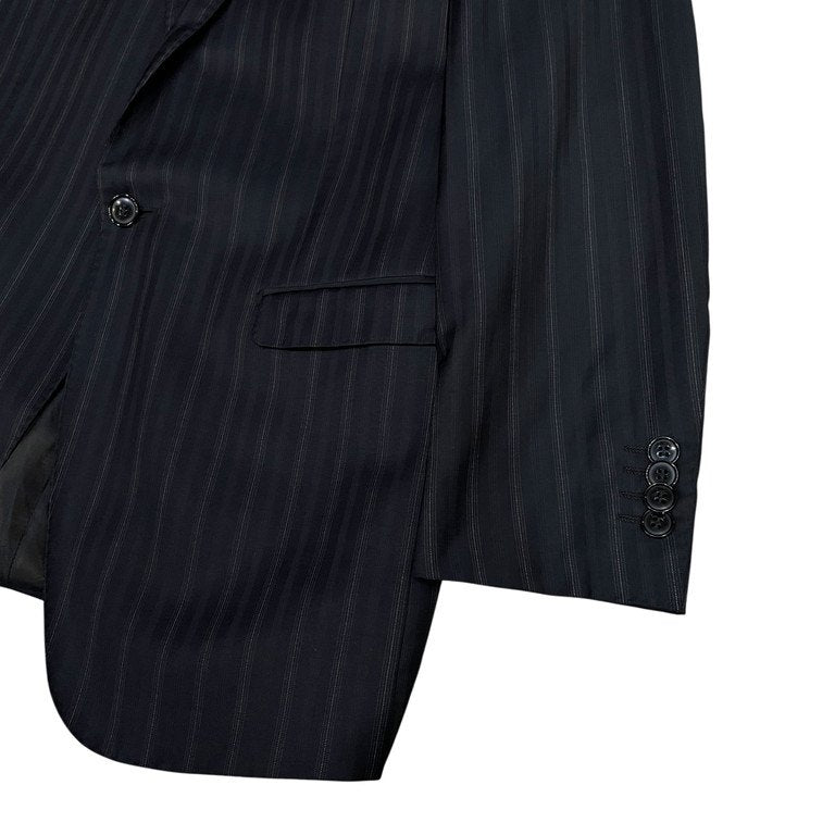 DOLCE&GABBANA 06SS ウールストライプピークドラペル1Bテーラードジャケット ブレザー アウター D&G ドルチェアンドガッバーナ メンズ