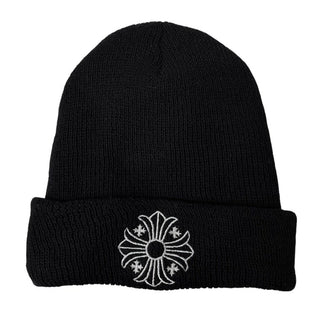 CHROME HEARTS WOOL WATCH CAP CHプラス刺繍ウールニットビーニー キャップ 帽子 ブラック クロムハーツ メンズ レディース ユニセックス