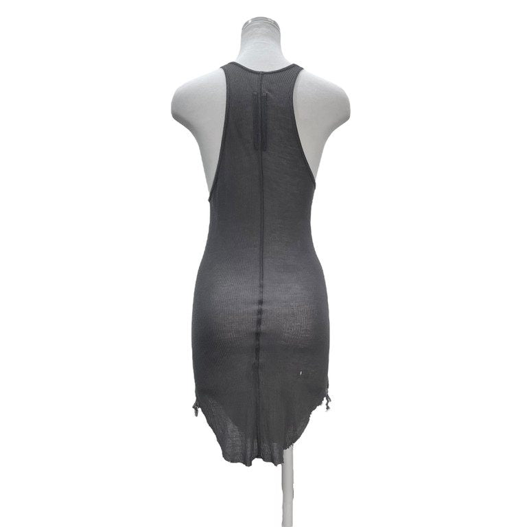 Rick Owens 18SS Basic Rib Tank Top カットオフベーシックリブタンクトップ ノースリーブ トップス カットソー Tシャツ リックオウエンス レディース