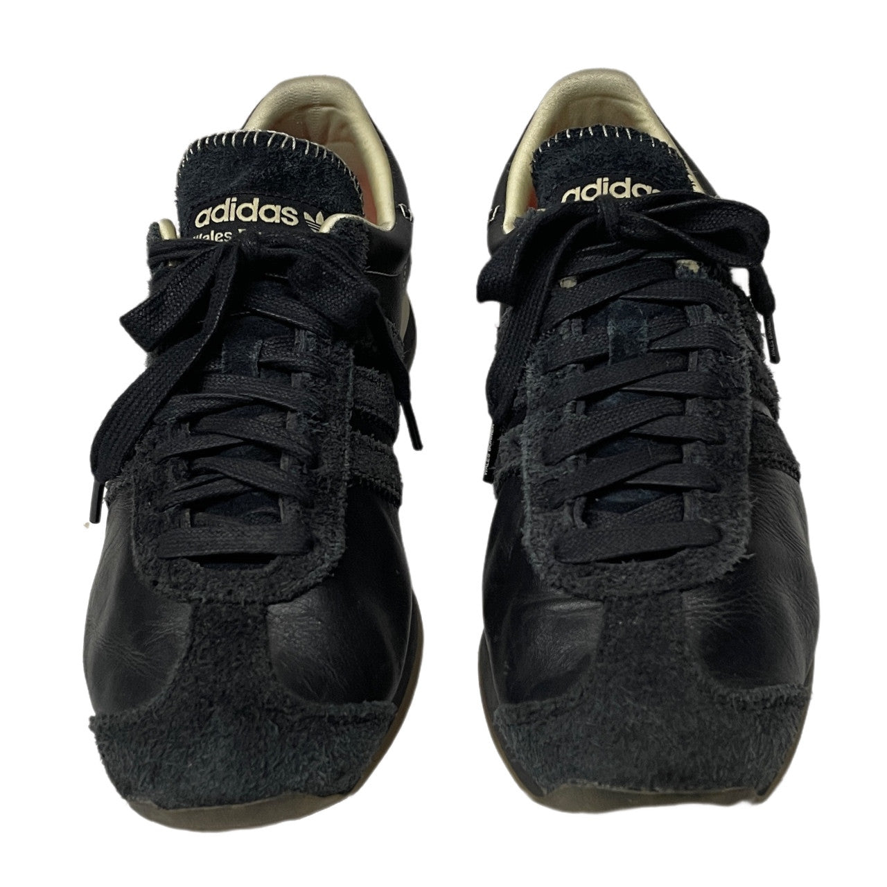 adidas × Wales Bonner 2023 WB COUNTRY GY1702 カントリー コアブラック レザー切替ローカットスニーカー シューズ 靴 クツ アディダス ウェールズボナー メンズ