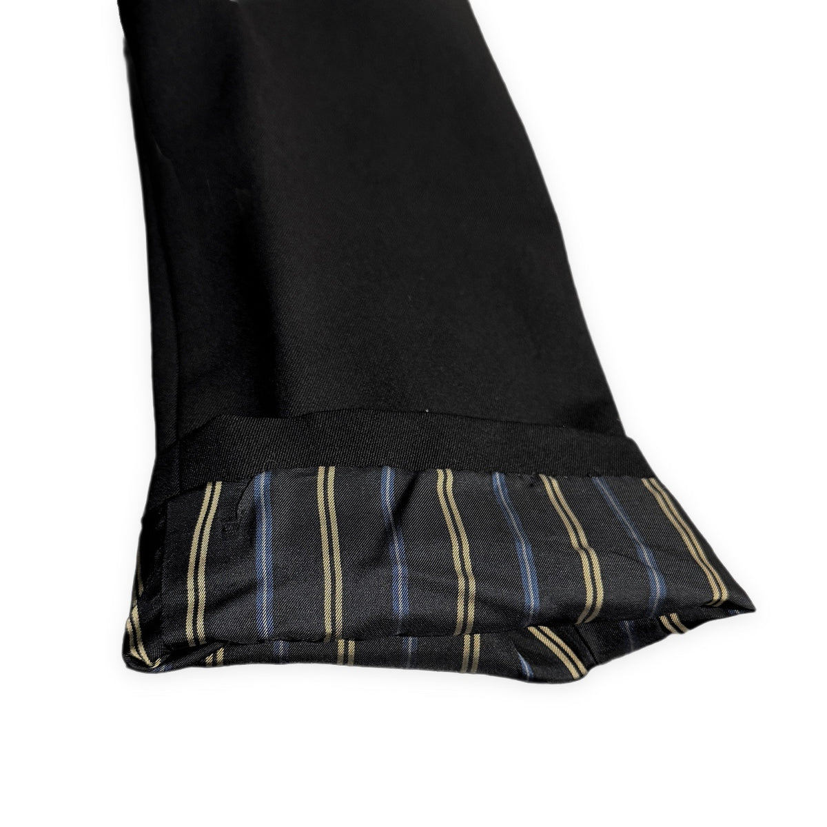 COMME des GARCONS HOMME PLUS 91AW ウールギャバジンピークドラペルダブルブレスト袖裏ストライプテーラードジャケット Archive 6.1 THE MEN ブレザー ブルゾン コート アウター コムデギャルソンオムプリュス メンズ