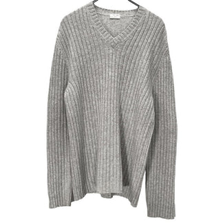 HELMUT LANG 1998 V-NECK KNIT SWEATER 畦編みVネックニットセーター Archive 90s トップス ヘルムートラング メンズ