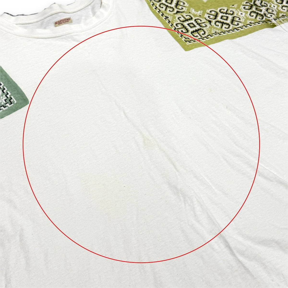 KAPITAL 天竺 バンダナHUGE-T Tシャツ カットソー トップス 半袖 EK-733 キャピタル メンズ