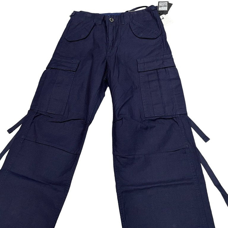 Nigel Cabourn タグ付き CARGO PANTS カーゴパンツ 定番 W32 ボトムス ミリタリー 軍パン 平織 濃紺 ネイビー コットン 8010050004 日本製 定価\30.450- ナイジェルケーボン メンズ