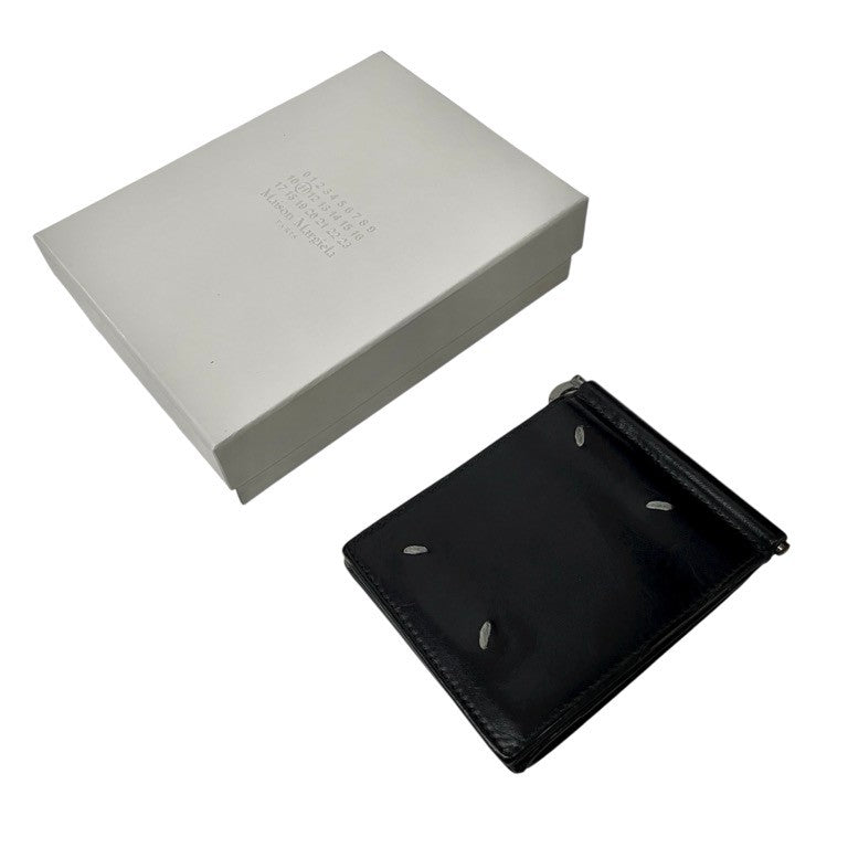 Maison Margiela 11 マネークリップ付きカーフレザーコンパクトウォレット 二つ折り財布 カードケース 小物 服飾雑貨 メゾンマルジェラ メンズ レディース ユニセックス