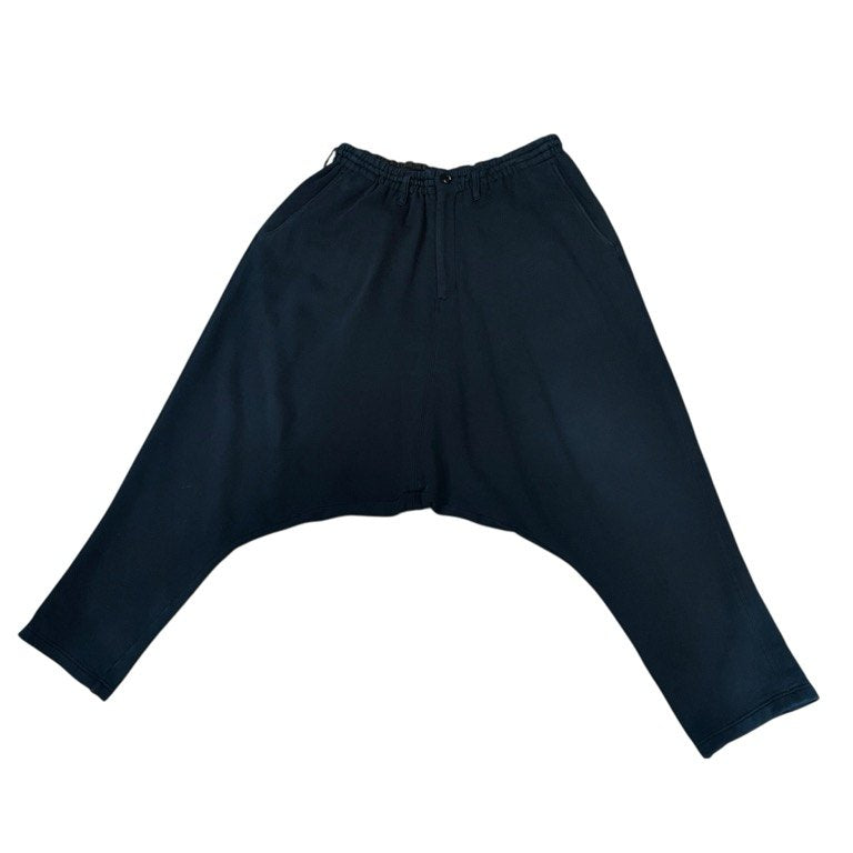 Yohji Yamamoto Pour Homme 19SS スウェットドローストリングサルエルイージーパンツ ウエストゴム 紐 ボトムス ヨウジヤマモトプールオム メンズ