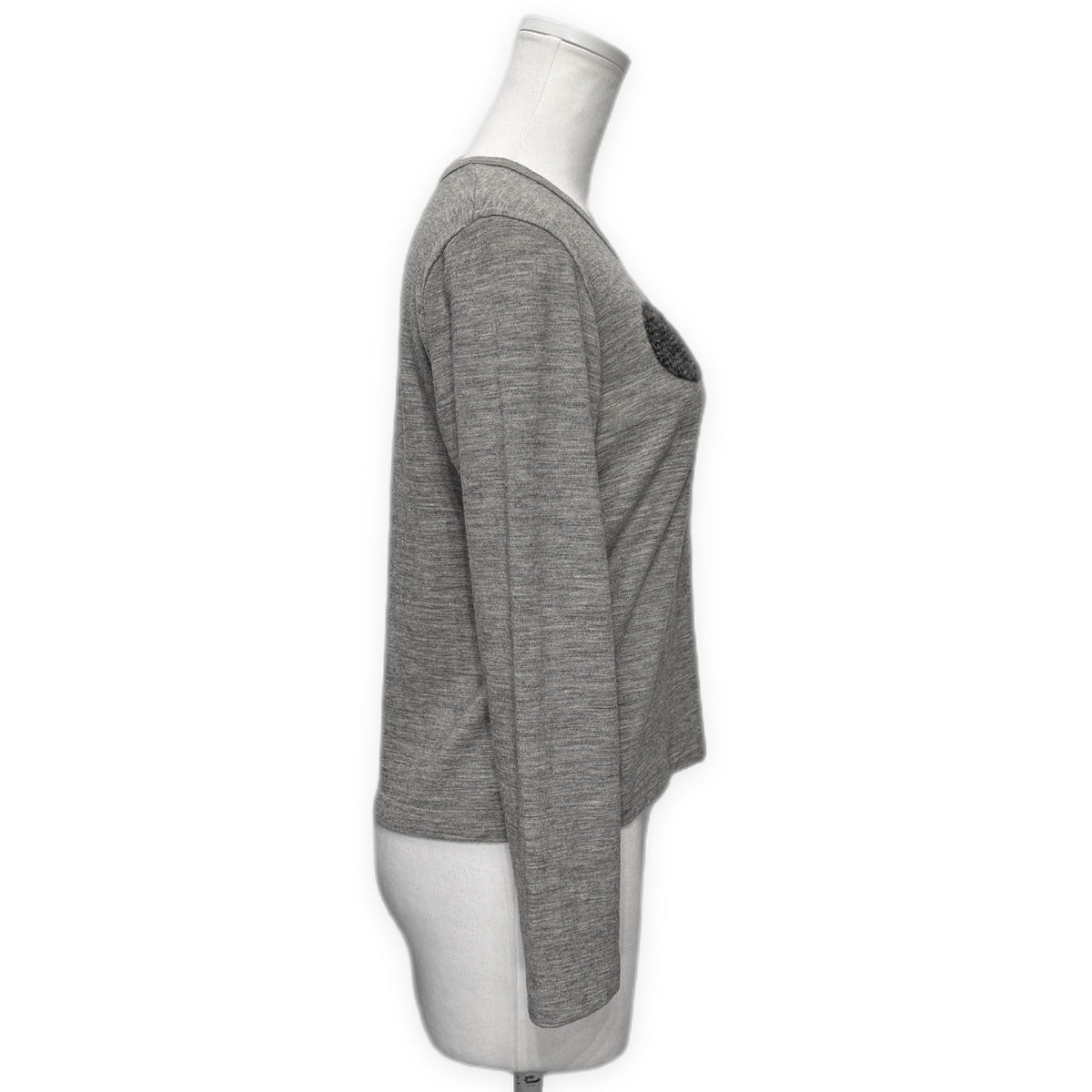 robe de chambre COMME des GARCONS 01AW ドットデザインウールカットソー クルーネック 短丈 トップス  ギャルソン コムコム Archive レディース
