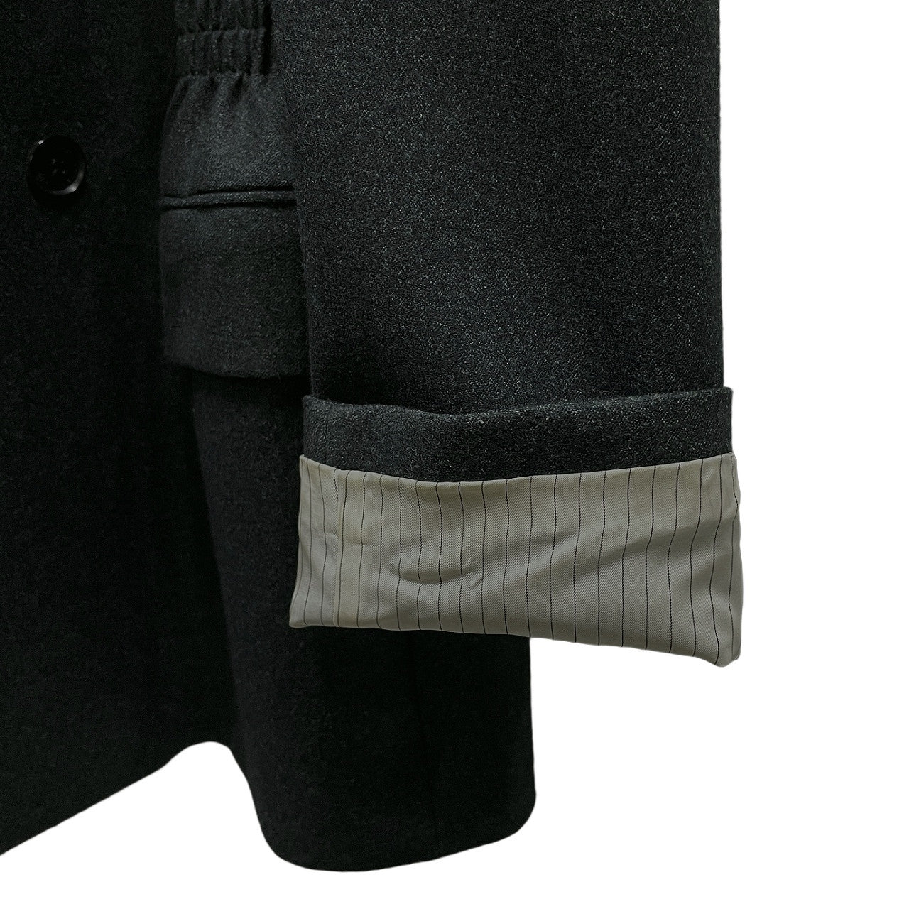 JOHN LAWRENCE SULLIVAN 20AW WAIST GATHERED JACKET ウエストギャザーダブルブレストテーラードジャケット ブレザー ブルゾン コート アウター 定価110,000円 ジョンローレンスサリバン メンズ