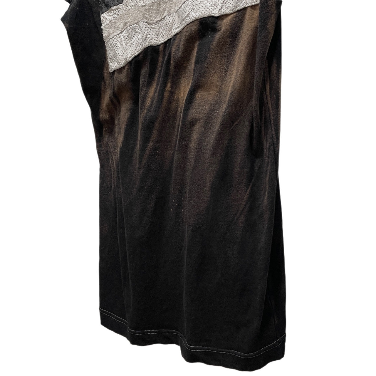 L.G.B. BLACK&WHITE AMERICA HSC M 004FBWA レザー星条旗パッチブリーチTシャツ カットソー Tee T-shirt Y2K トップス 国旗 ルグランブルー メンズ