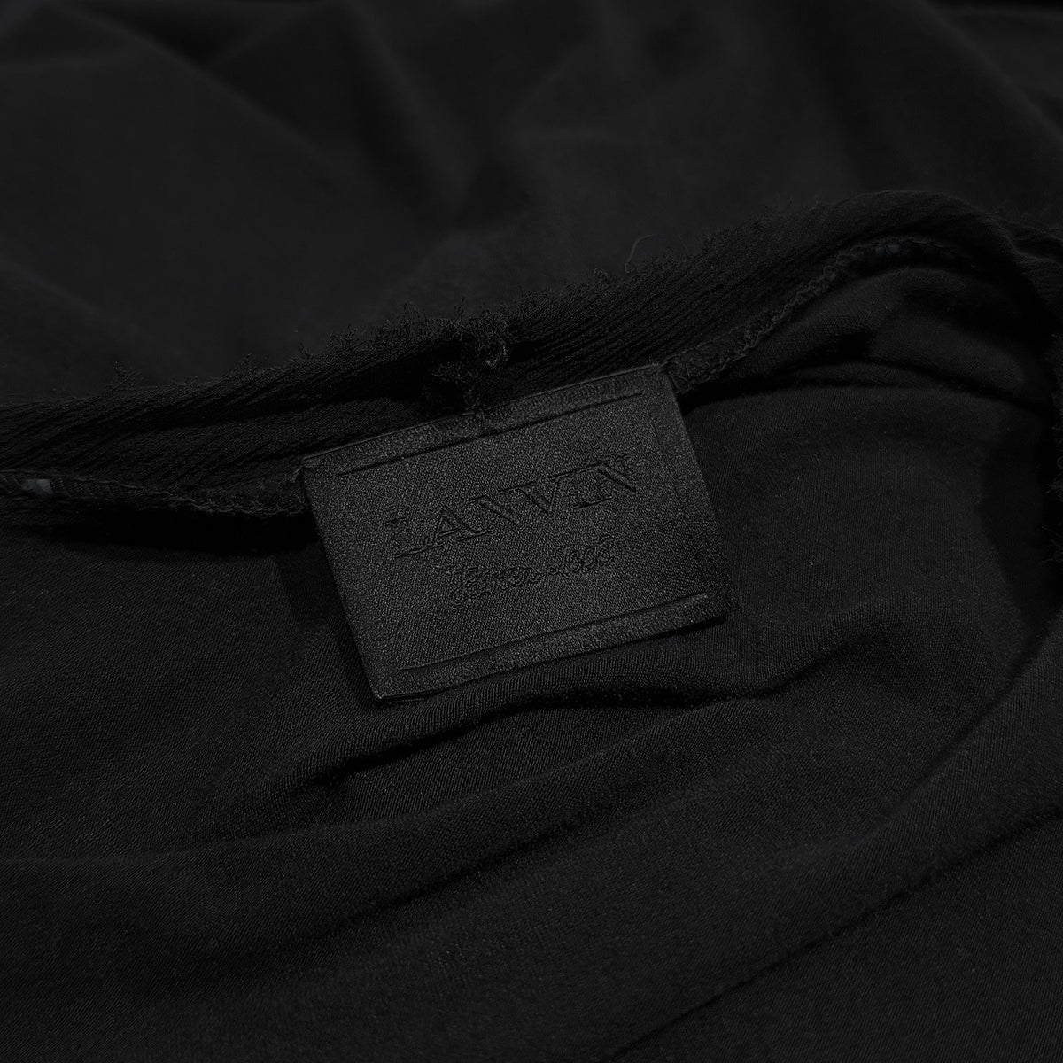 LANVIN 08AW レーヨンシルクギャザードレープロングワンピース 七分袖 トップス Archive Alber Elbaz アルベールエルバス ランバン レディース