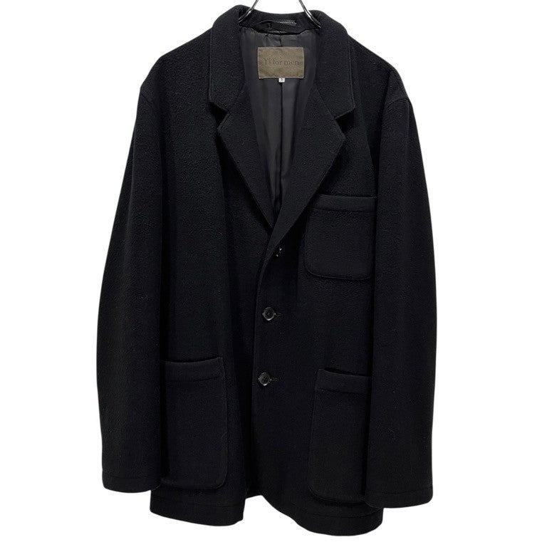 Y's for men ウールモッサ3Bテーラードハーフコート ジャケット ブルゾン アウター Archive Yohji Yamamoto Pour Homme ヨウジヤマモトプールオム ワイズフォーメン メンズ