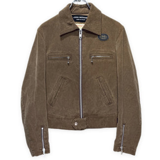 JUNYA WATANABE × Lewis Leathers 04AW DOMINATOR コットンコーデュロイジップアップシングルライダースジャケット ブルゾン コート アウター Archive ジュンヤワタナベ コムデギャルソン メンズ レディース ユニセックス