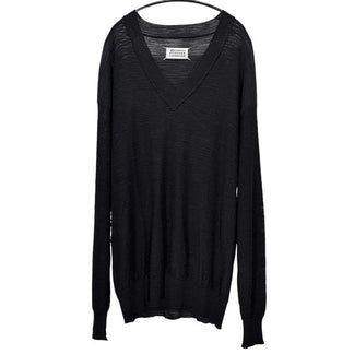 Maison Martin Margiela 1 11SS レーヨンウールディープVネックニットセーター