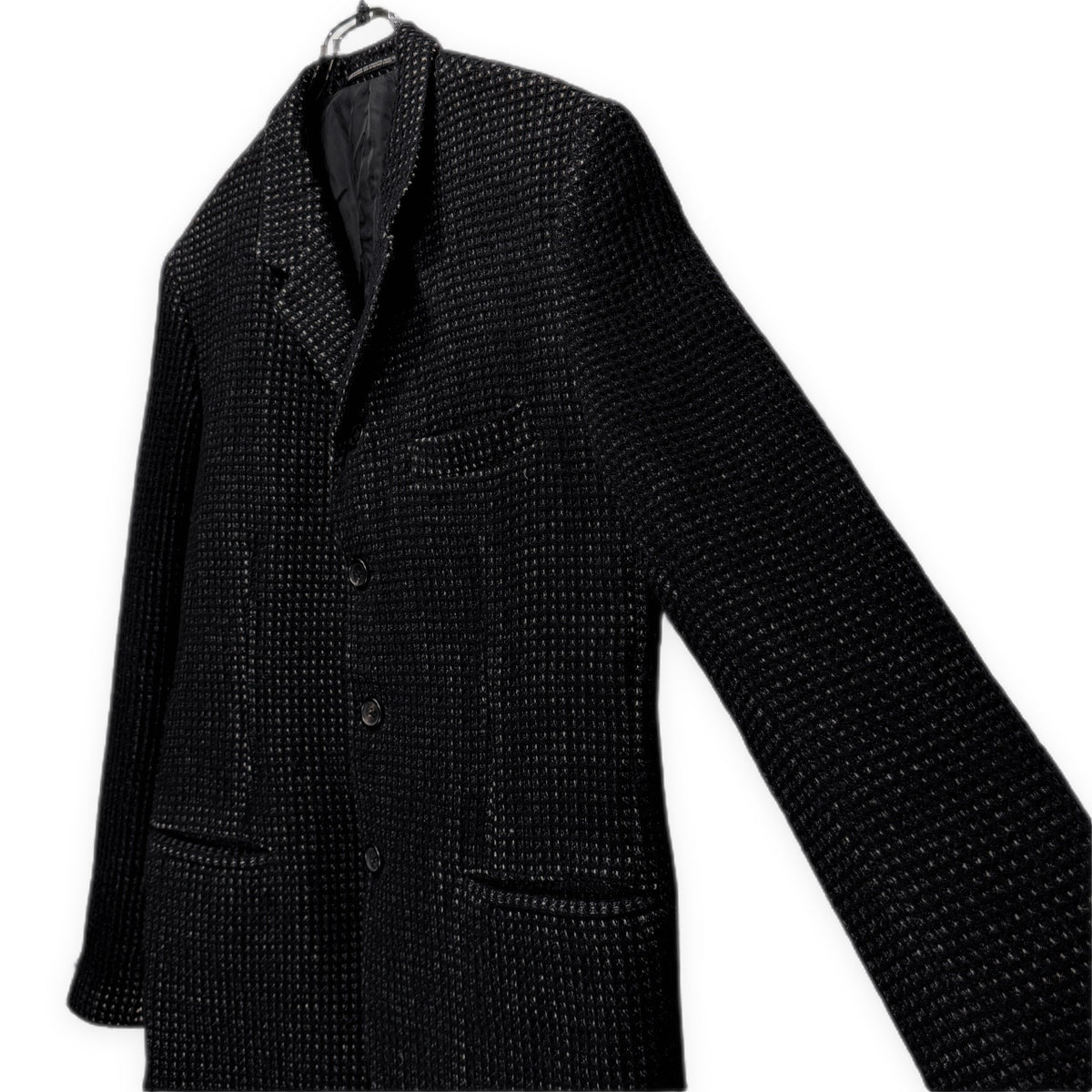 Yohji Yamamoto Pour Homme 97AW ウールワッフル4Bテーラードジャケット Archive 90s 蝋人形期 ブルゾン コート アウター ヨウジヤマモトプールオム メンズ