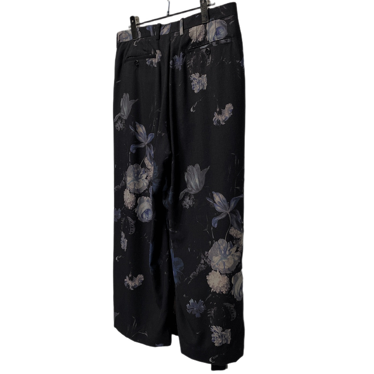 LAD MUSICIAN 18SS BONDAGE CROPPED WIDE PANTS フラワープリントボンテージクロップドワイドパンツ 花 総柄 ラップ ボトムス ラッドミュージシャン メンズ