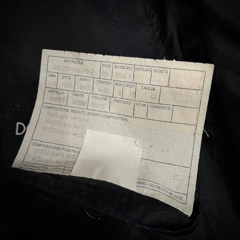 DOLCE&GABBANA 06SS ウールストライプピークドラペル1Bテーラードジャケット ブレザー アウター D&G ドルチェアンドガッバーナ メンズ