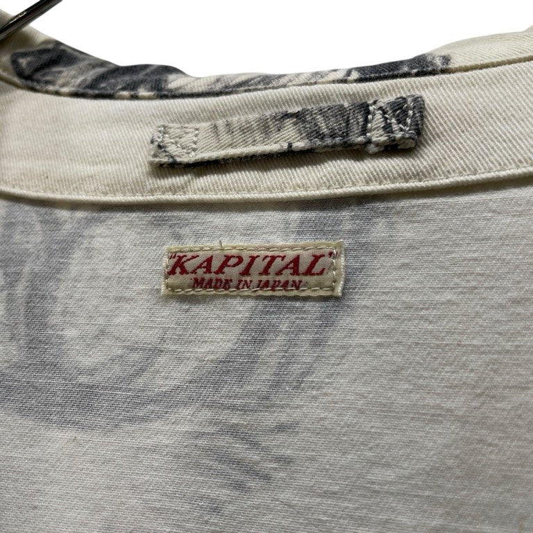 KAPITAL 14SS かつらぎスケッチビーチCAT PT ノルウェーワークジャケット 総柄 ブルゾン アウター キャピタル メンズ レディース ユニセックス