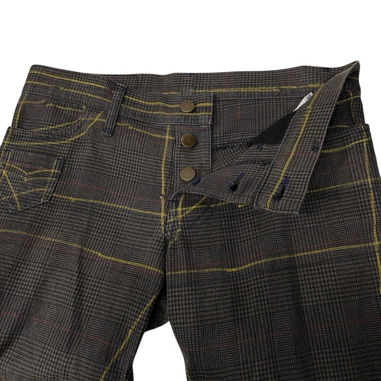 Christopher Nemeth ハンドペイントチェック立体裁断パンツ Archive 90s 00s 手描き ボトムス クリストファーネメス メンズ レディース ユニセックス