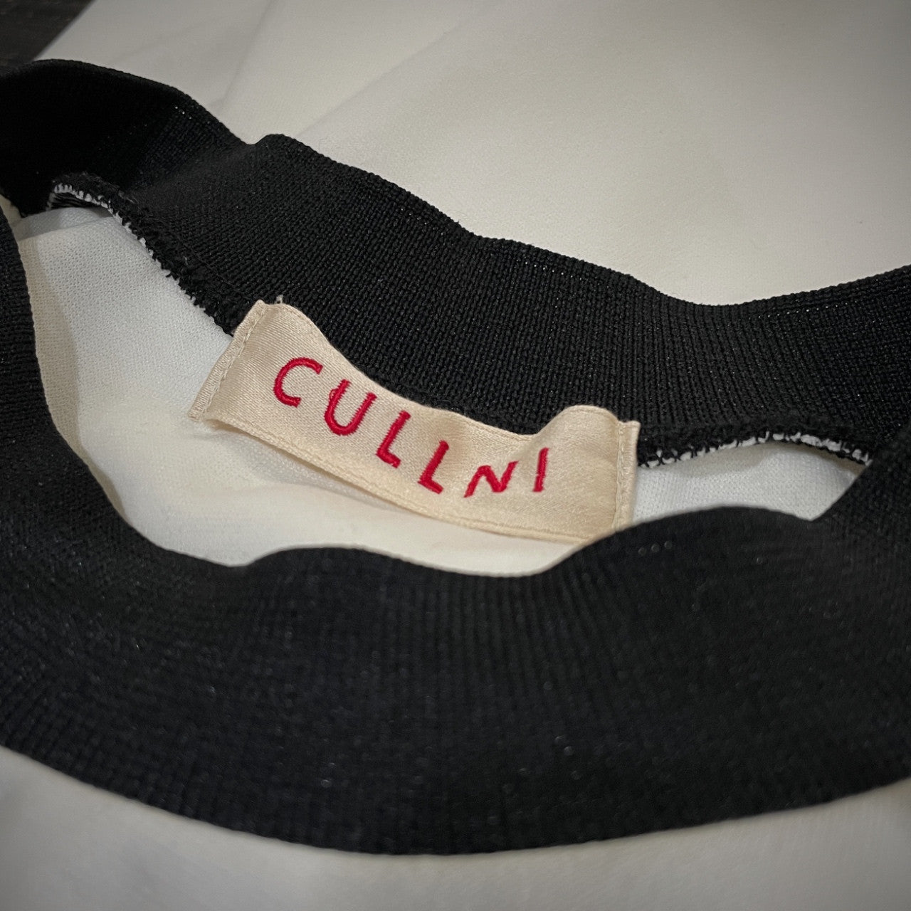 CULLNI ロゴプリントクルーネックカットソー Tシャツ Tee T-shirt トップス 長袖 クルニ メンズ