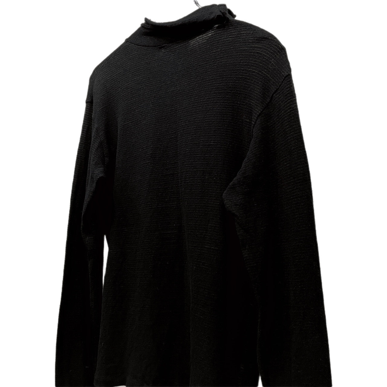 Y's for men カットオフハイネック細ボーダーリブTシャツ カットソー タートルネック Tee T-shirt トップス Archive Yohji Yamamoto Pour Homme ワイズフォーメン ヨウジヤマモトプールオム メンズ