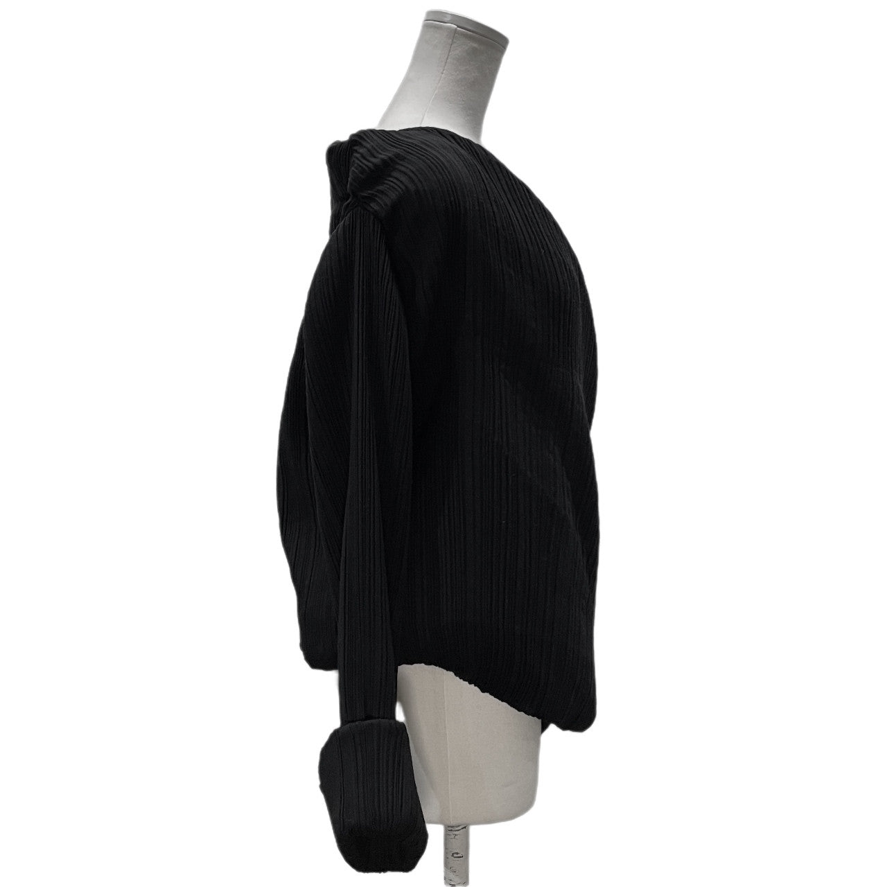 ISSEY MIYAKE ポリエステルウールプリーツカシュクールジャケット ブルゾン コート アウター Archive イッセイミヤケ レディース
