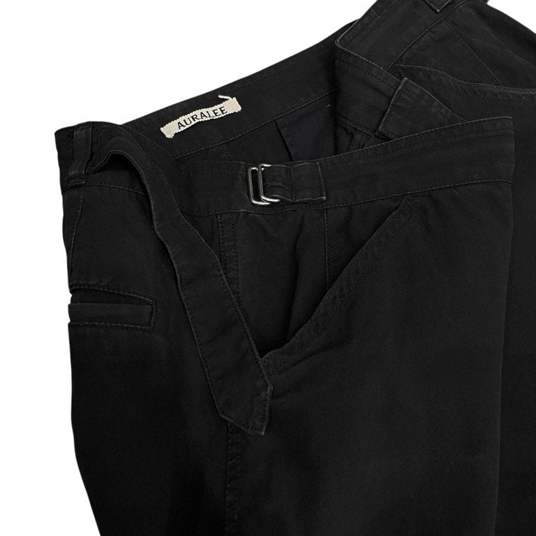 AURALEE 20SS FINX HARD TWIST GABARDINE PANTS ハイカウントフィンクスコットンギャバジンサイドアジャスターパンツ ボトムス A20SP02FB 定価36,300円 オーラリー メンズ