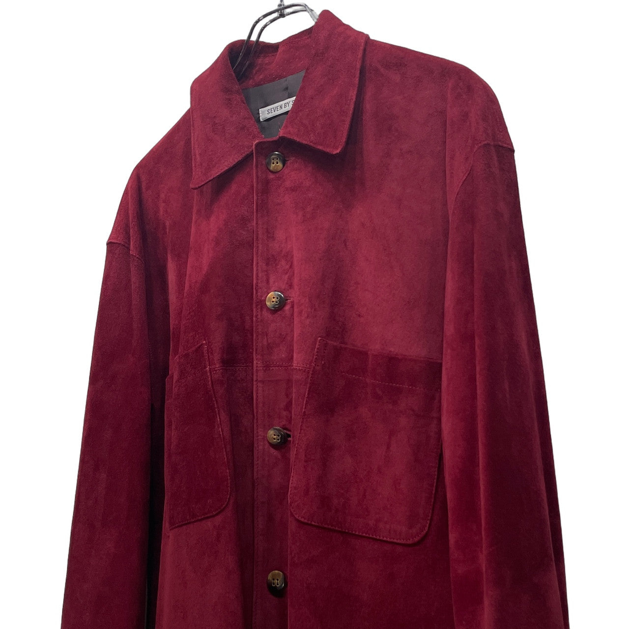 SEVEN BY SEVEN 19SS LEATHER BIG SHIRTS BLOUSON ピッグレザービッグシャツブルゾン ジャケット アウター 7x7 セブンバイセブン メンズ