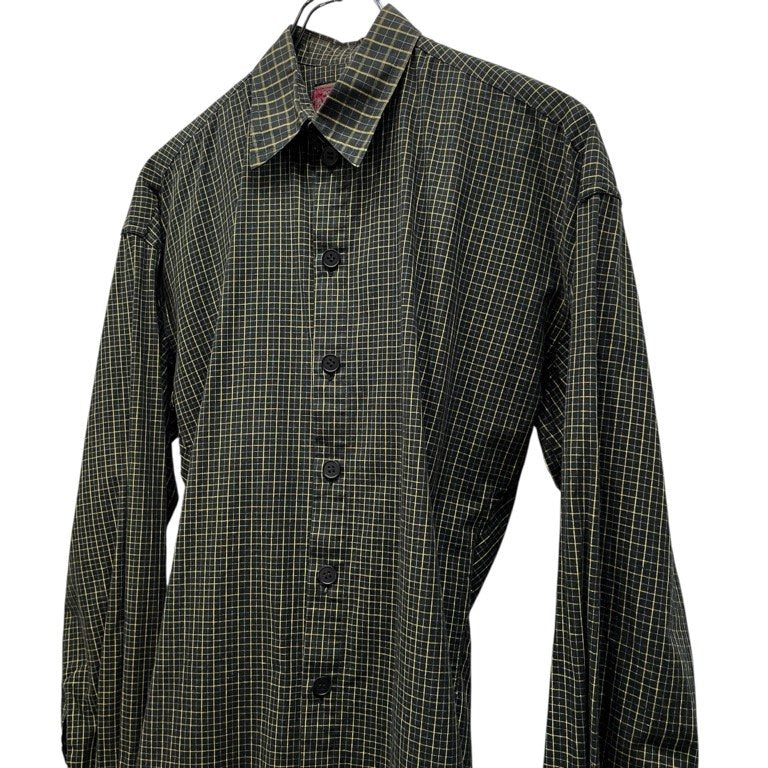 Christopher Nemeth 変型チェック立体裁断レギュラーカラーシャツ ブラウス トップス Archive 80s 90s クリストファーネメス メンズ レディース ユニセックス