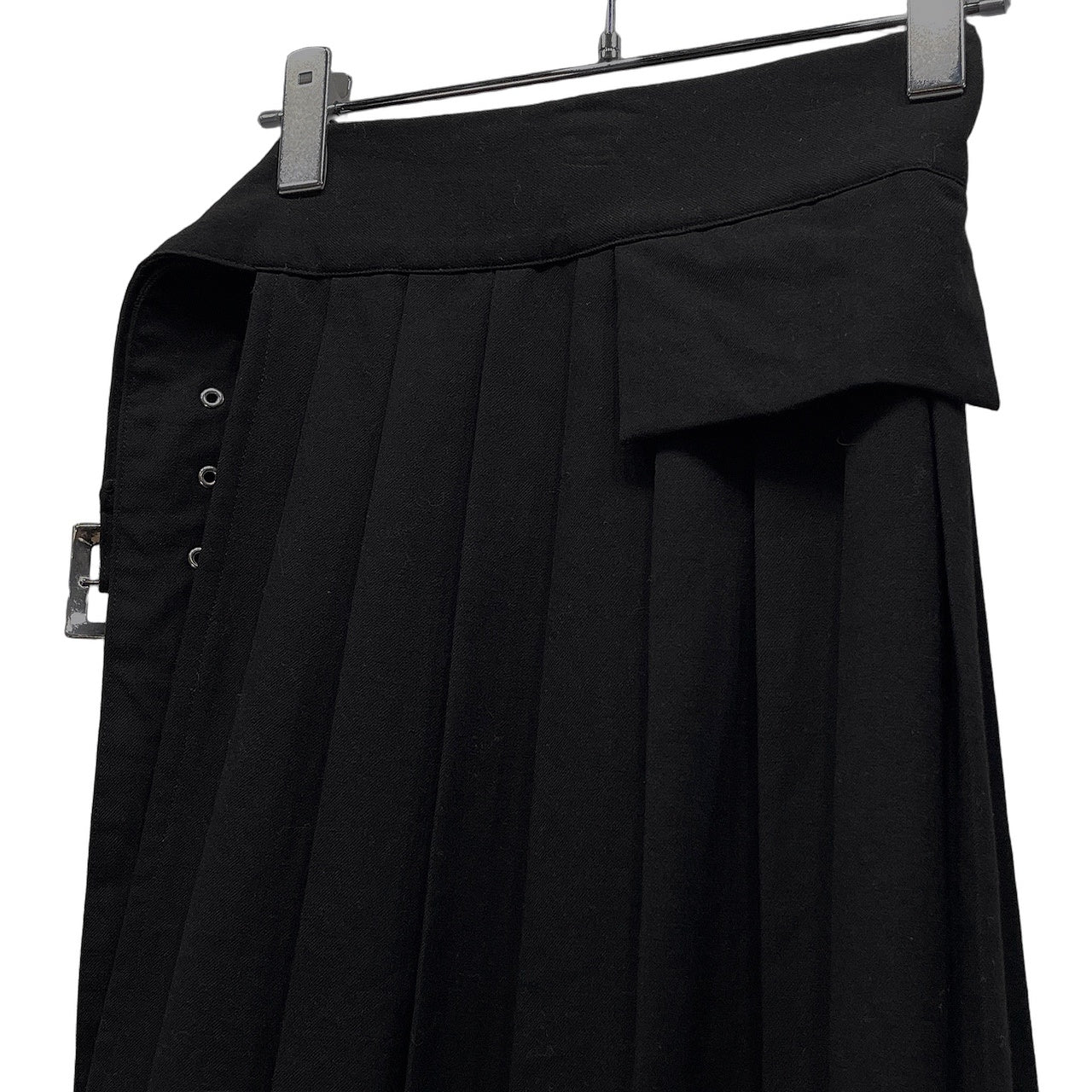 LIMI feu ウールプリーツアシンメトリー巻きスカート ボトムス パンツ レイヤード Yohji Yamamoto リミフゥ ヨウジヤマモト レディース