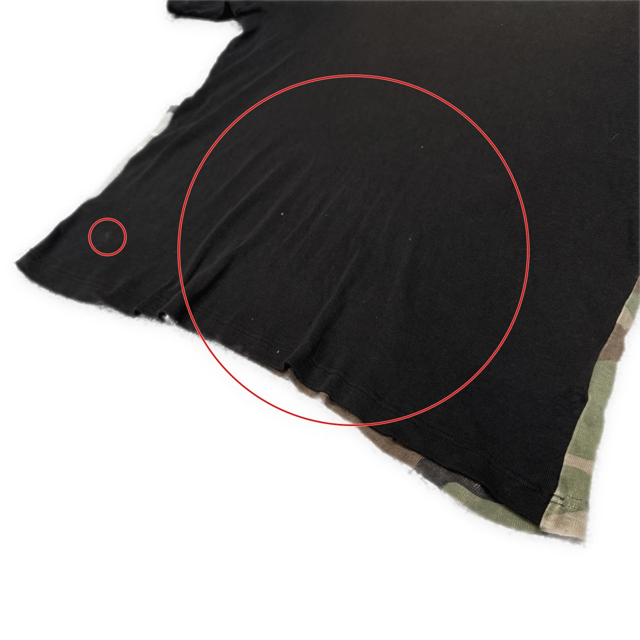 Yohji Yamamoto Pour Homme 10AW THE MEN 4.1 2010 TOKYO 迷彩切り替えバックロゴプリントカットソー Tシャツ Tee T-shirt カモフラージュ柄 半袖 Archive ヨウジヤマモトプールオム メンズ