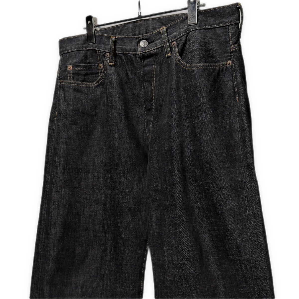 Y's for men オフセットセンターループセルビッジブラックデニムパンツ セルヴィッジ 赤耳 ジーンズ ボトムス Archive Yohji Yamamoto Pour Homme ヨウジヤマモトプールオム ワイズフォーメン メンズ