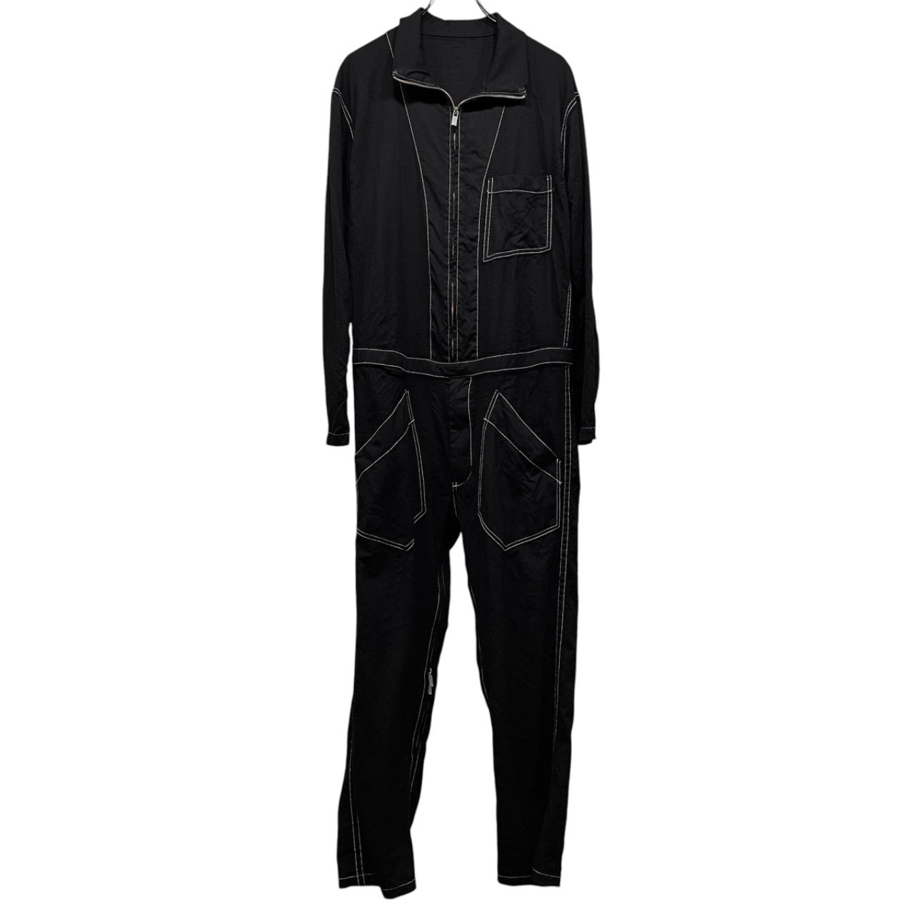 sulvam 21AW ウールギャバジンジャンプスーツ シワギャバ つなぎ オーバーオール ジャケット パンツ アウター SO-Y03-150 サルバム メンズ