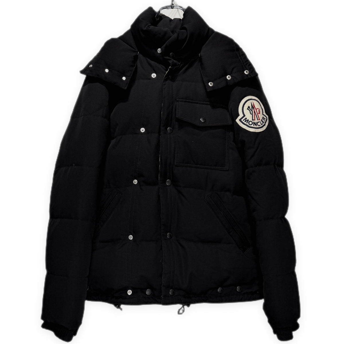 JUNYA WATANABE COMME des GARCONS MAN × MONCLER 06AW ウールギャバジン迷彩裏地ダウンジャケット ブルゾン コート アウター Archive カモフラージュ ジュンヤワタナベ コムデギャルソン マン モンクレール メンズ